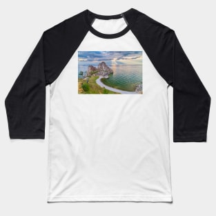 Shaman Rock, Lake Baikal in Siberia, Russia Baseball T-Shirt